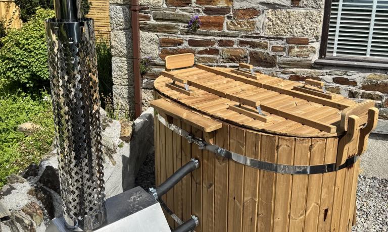 Wood-Fired Hot Tub